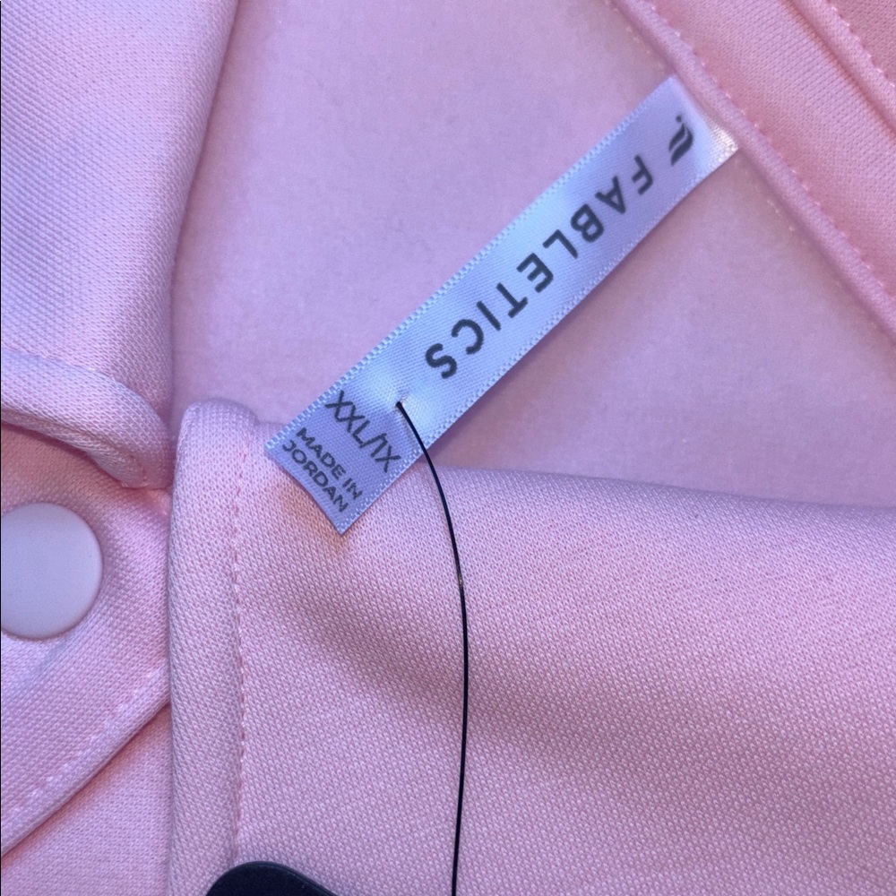Fabletics Light Pink Casual Button Down Shirt NWT - image 11